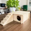 Wooden Hamster Hiding House