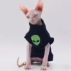 Cat Clothes Fashion Black Cotton